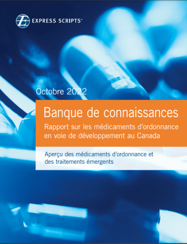 Banque de connaissances_Rapport sur les médicaments en voie de développement Octobre 2022